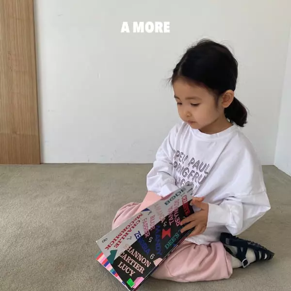 Amore - Korean Baby Fashion - #babyoutfit - Open Tee - 8
