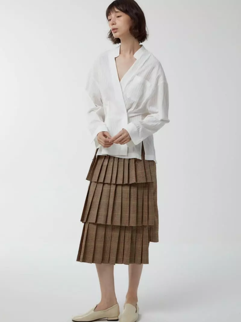Afternoon - Korean Women Fashion - #momslook - 3 Layer Pleats Skirt