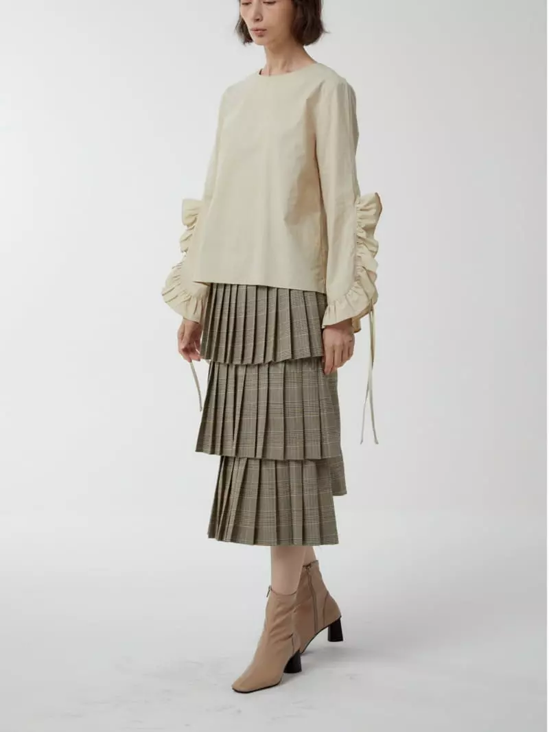 Afternoon - Korean Women Fashion - #momslook - 3 Layer Pleats Skirt - 3