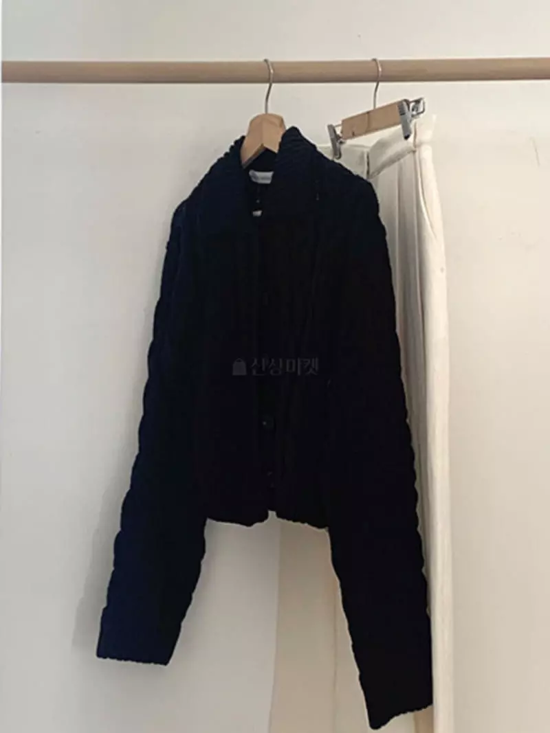 Afternoon - Korean Women Fashion - #momslook - Twisted Cardigan - 3