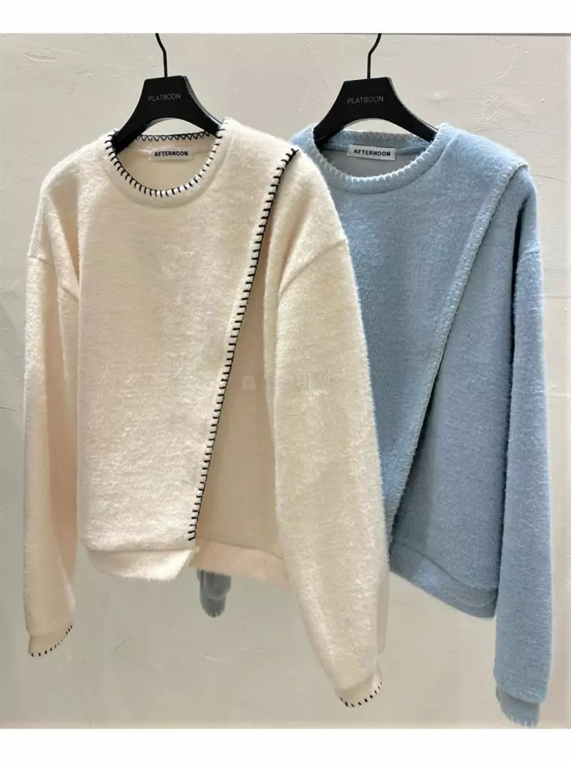Afternoon - Korean Women Fashion - #momslook - Maison sweatshirt - 4