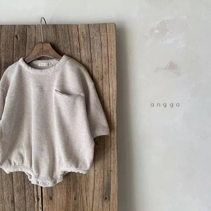Anggo - Korean Baby Fashion - #babyboutique - Bebe Croiffle Bodysuit - 7
