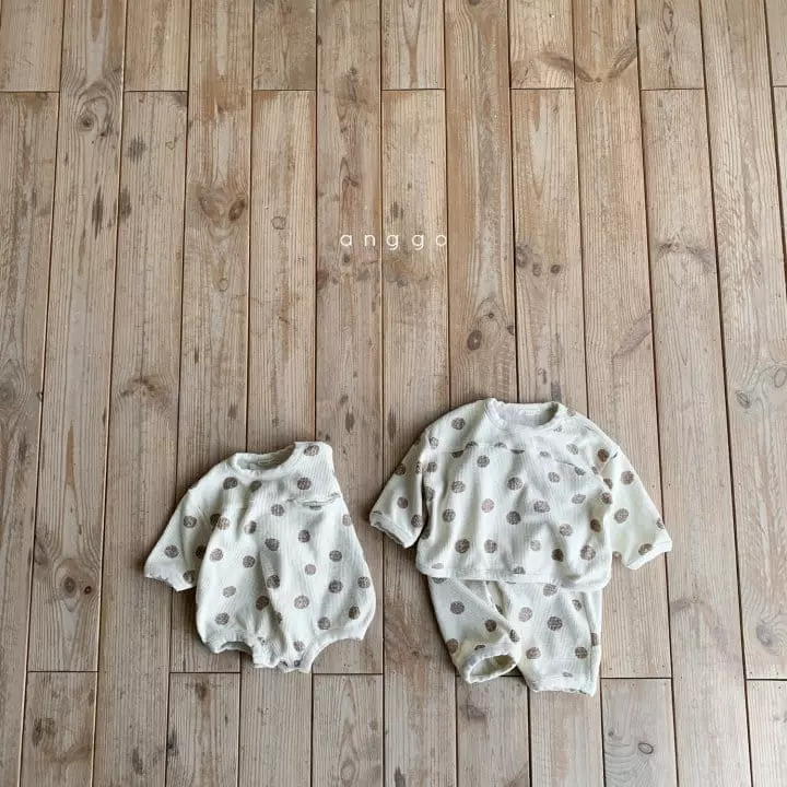 Anggo - Korean Baby Fashion - #babyfashion - Bebe Croiffle Bodysuit - 10