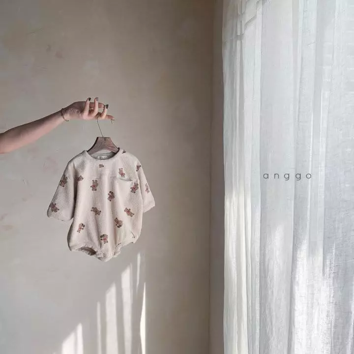 Anggo - Korean Baby Fashion - #babyoutfit - Bebe Croiffle Bodysuit