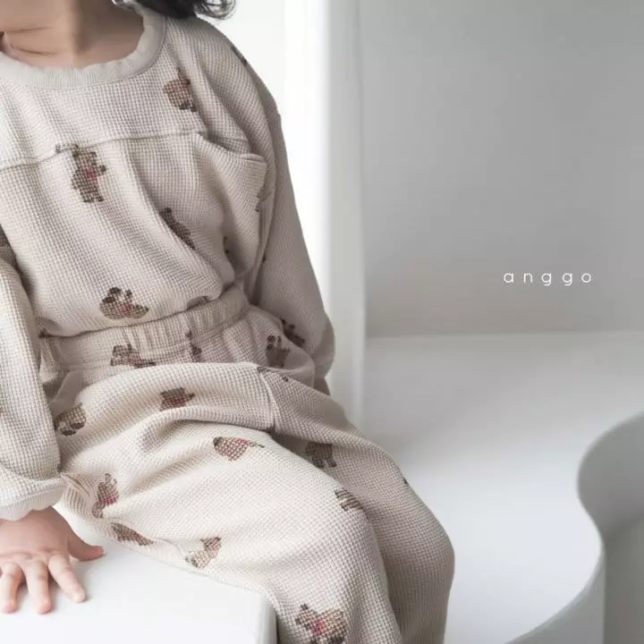 Anggo - Korean Children Fashion - #childofig - Croiffle Top Bottom Set