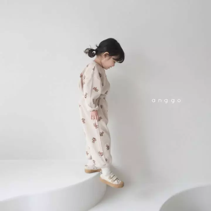 Anggo - Korean Children Fashion - #childofig - Croiffle Top Bottom Set - 2