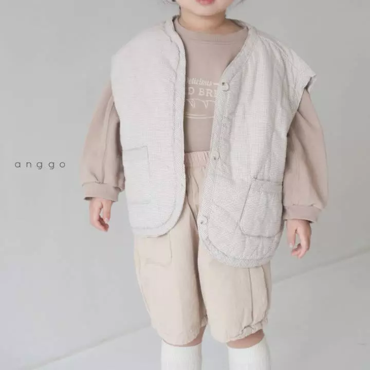 Anggo - Korean Children Fashion - #childofig - Cream Nuts Vest - 10