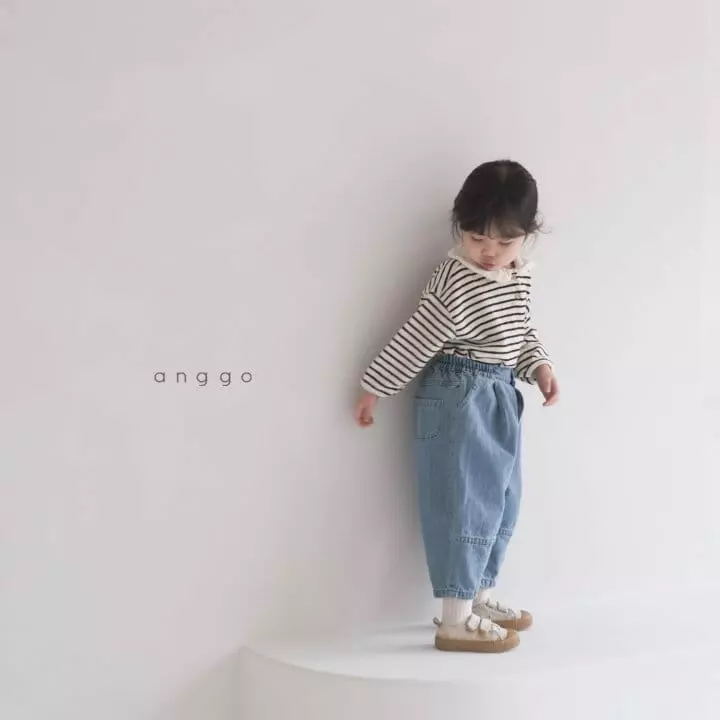 Anggo - Korean Children Fashion - #kidzfashiontrend - Tiramisu Collar Tee - 7