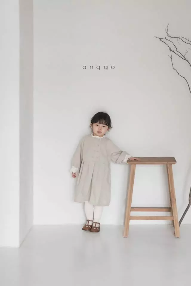 Anggo - Korean Children Fashion - #magicofchildhood - Mocha Chip One-piece - 7