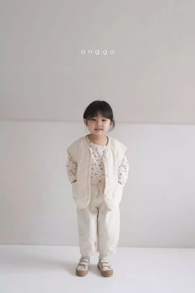 Anggo - Korean Children Fashion - #littlefashionista - Cream Nuts Vest - 4