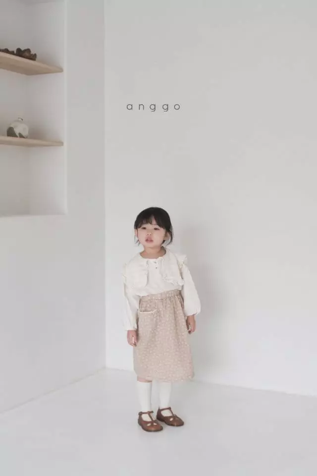 Anggo - Korean Children Fashion - #minifashionista - Cream Cheese Blouse - 3