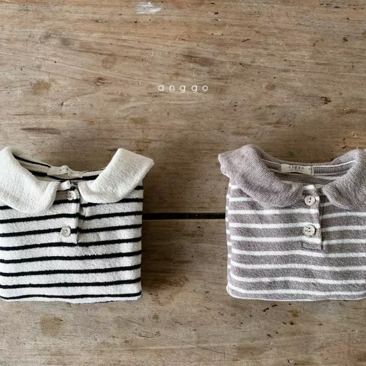 Anggo - Korean Children Fashion - #minifashionista - Tiramisu Collar Tee - 11