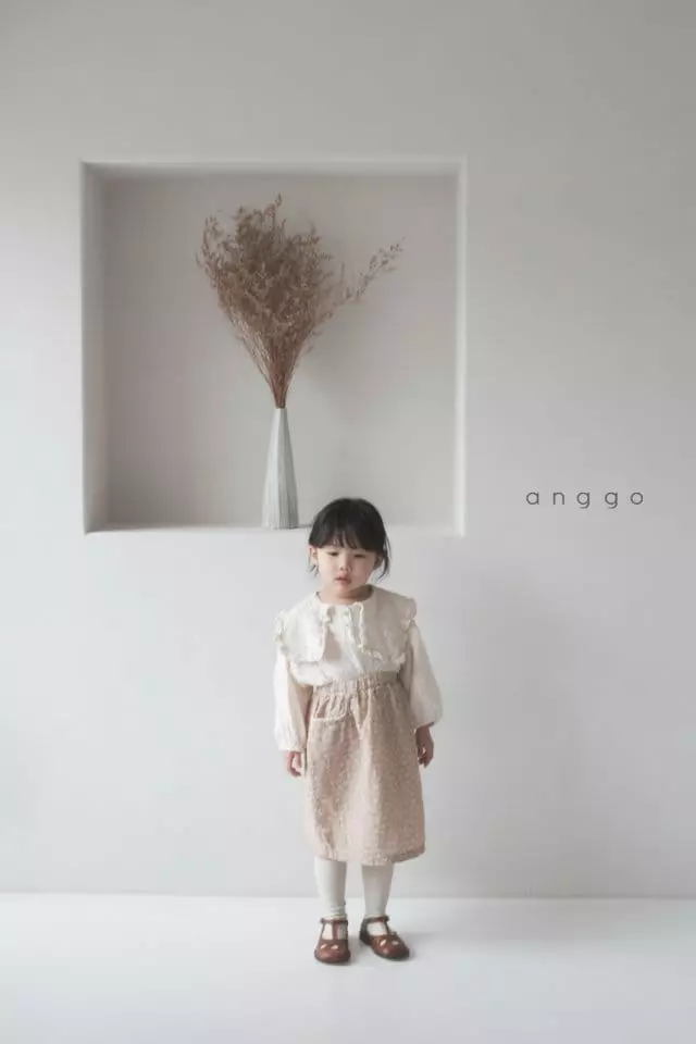 Anggo - Korean Children Fashion - #minifashionista - Cream Cheese Blouse - 4