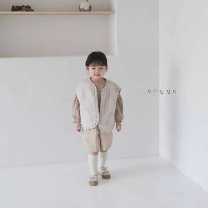 Anggo - Korean Children Fashion - #stylishchildhood - Cream Nuts Vest - 9