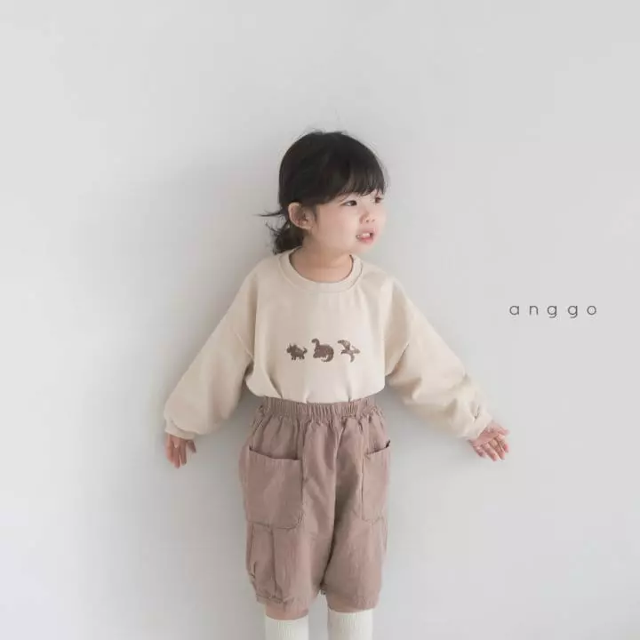 Anggo - Korean Children Fashion - #stylishchildhood - Paint Dino Sweatshirt - 3