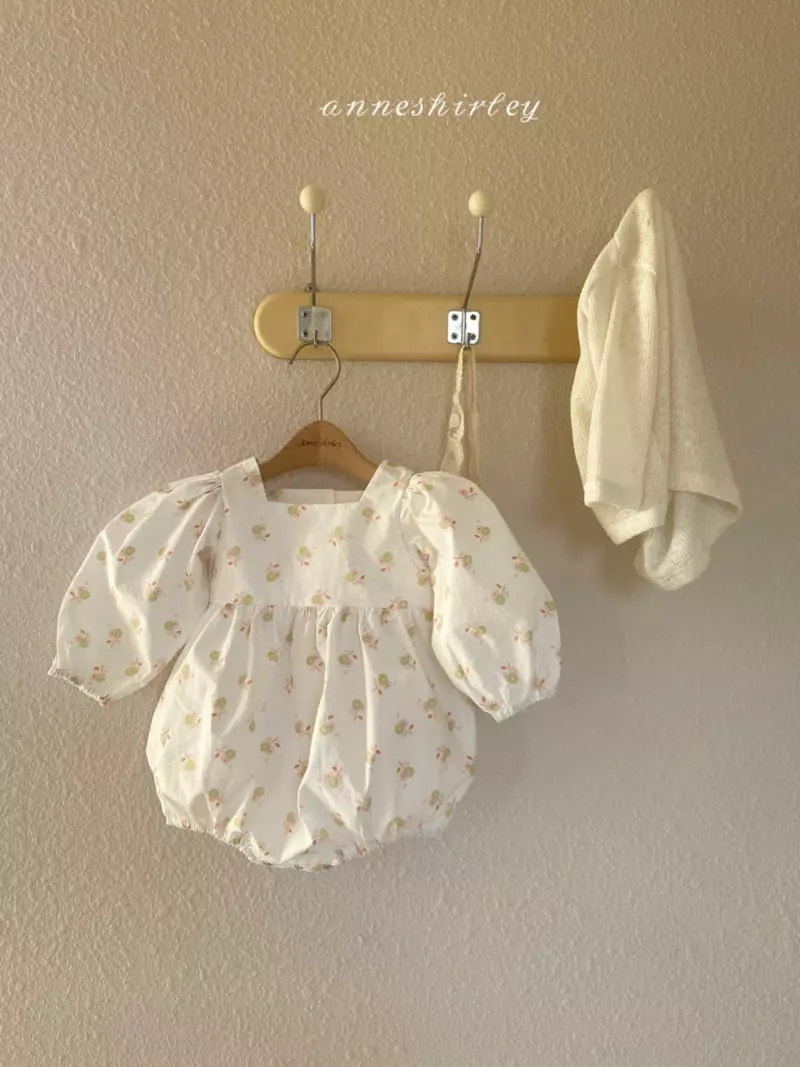 Anne Shirley - Korean Baby Fashion - #babyboutique - Square Flower Bodysuit - 5