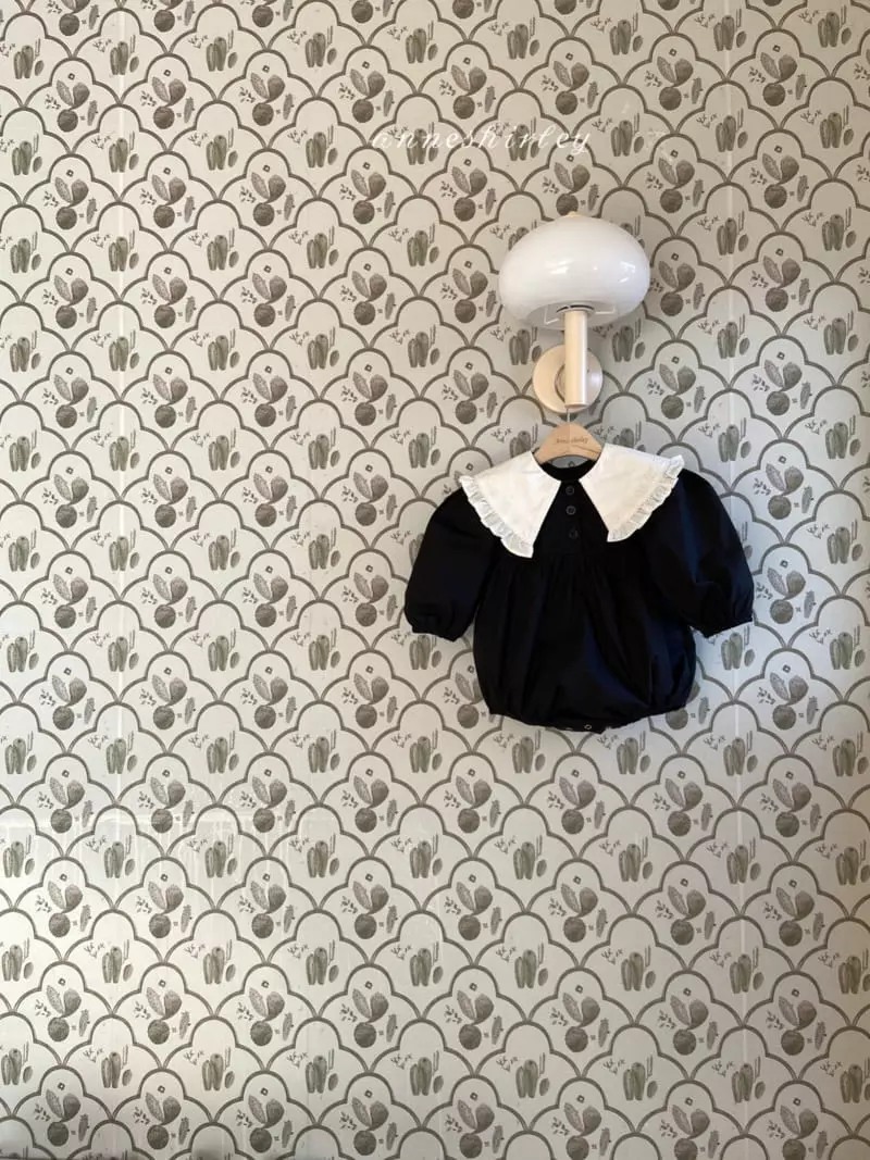 Anne Shirley - Korean Baby Fashion - #babyclothing - Sailor Big Collar Bodysuit - 5
