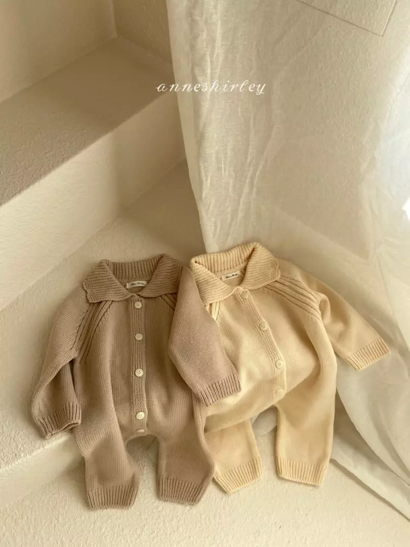 Anne Shirley - Korean Baby Fashion - #babyclothing - Lolo Knit Collar Bodysuit - 12