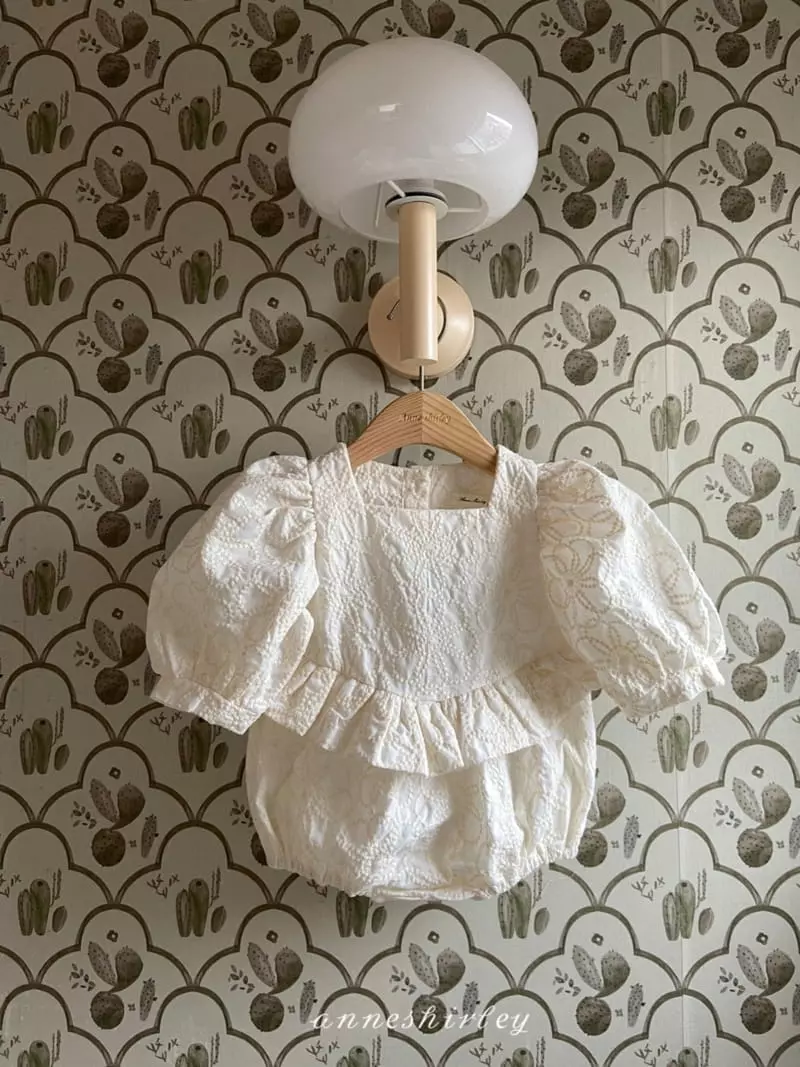 Anne Shirley - Korean Baby Fashion - #babyfashion - Lace V Fril Bodysuit - 11
