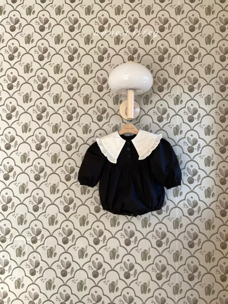 Anne Shirley - Korean Baby Fashion - #babyfever - Sailor Big Collar Bodysuit - 7