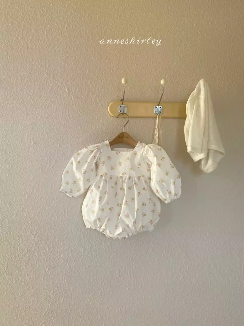 Anne Shirley - Korean Baby Fashion - #babygirlfashion - Square Flower Bodysuit - 10