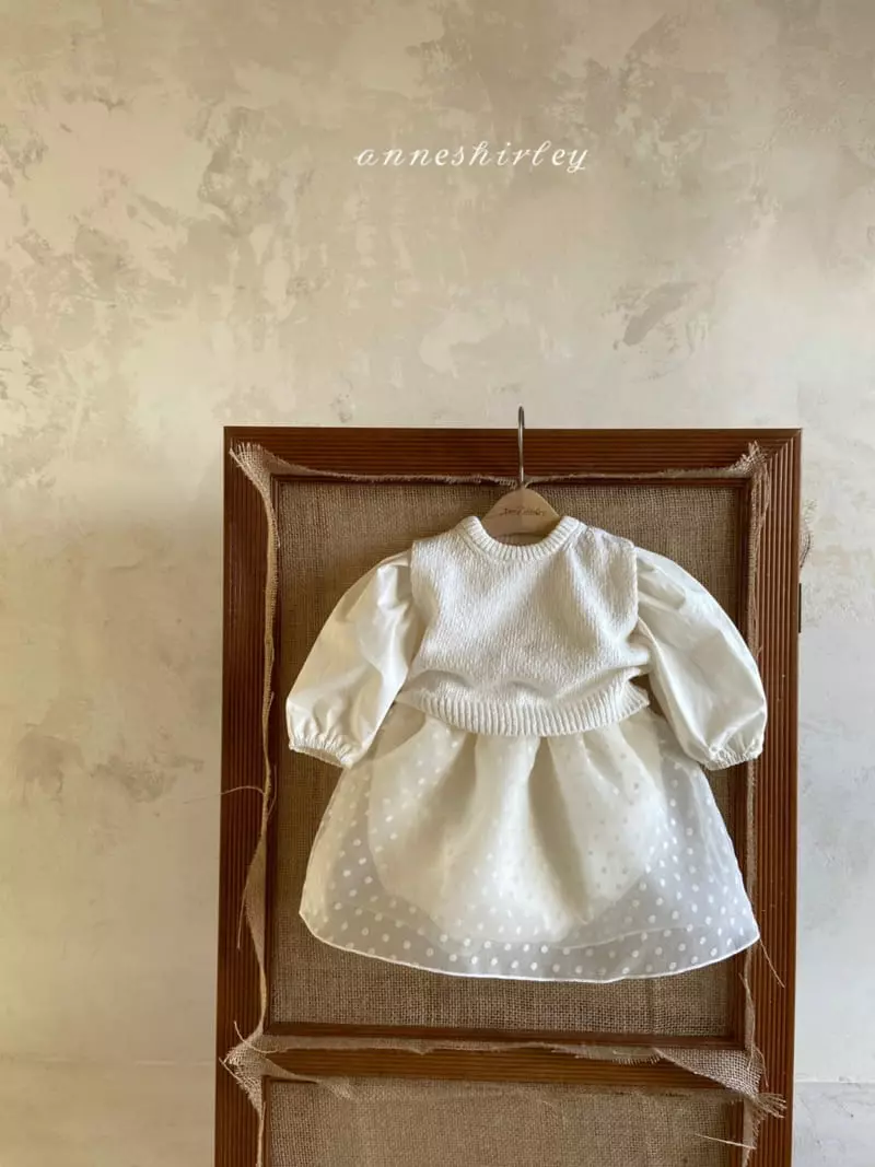 Anne Shirley - Korean Baby Fashion - #babygirlfashion - Dot Lace Skirt Bodysuit - 9