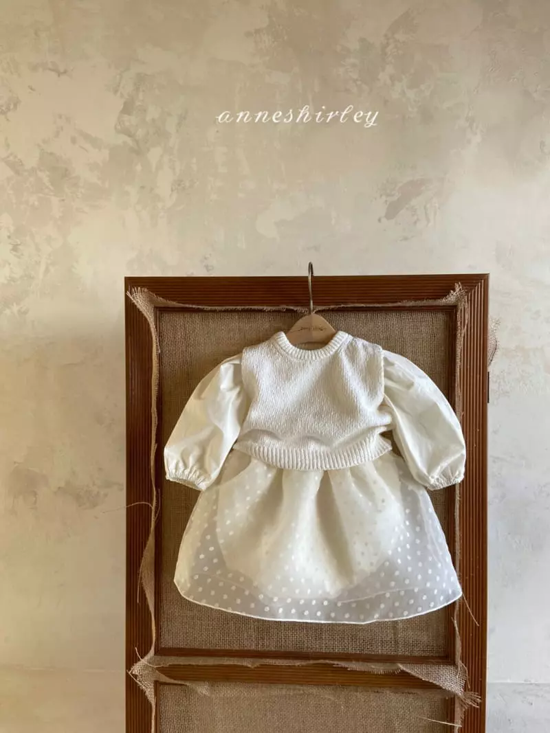 Anne Shirley - Korean Baby Fashion - #babylifestyle - Dot Lace Skirt Bodysuit - 10