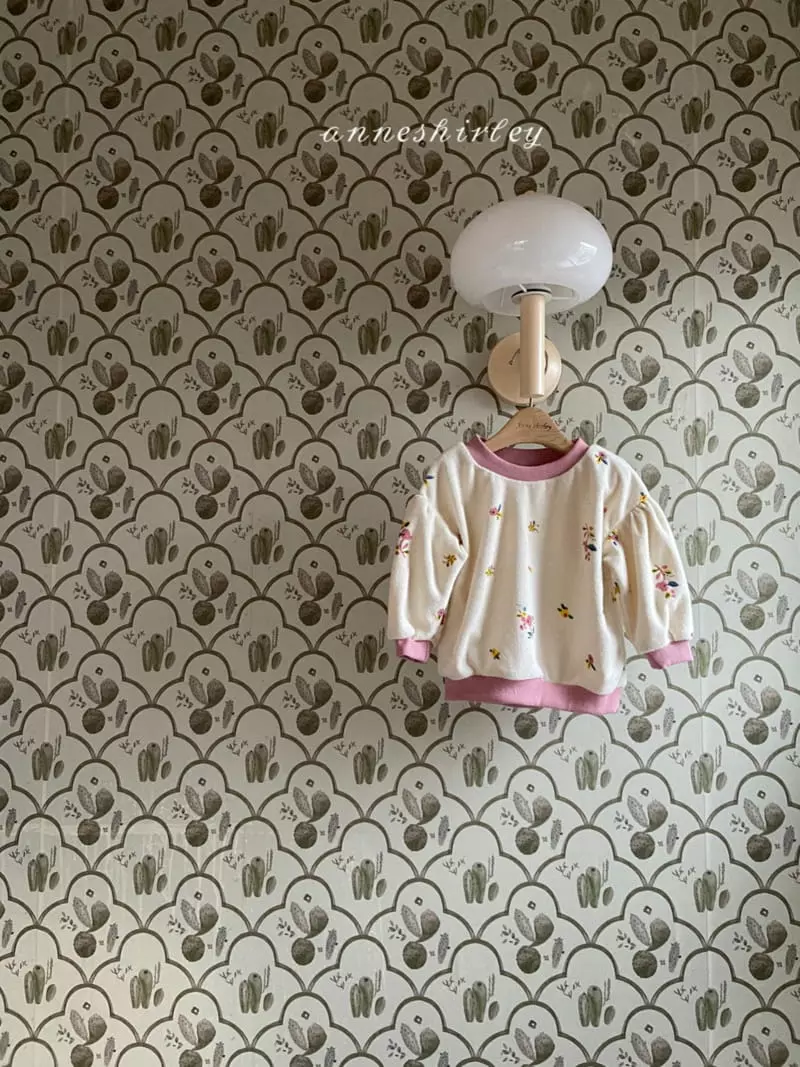 Anne Shirley - Korean Baby Fashion - #babylifestyle - Terry Floral Top Bottom Set - 3