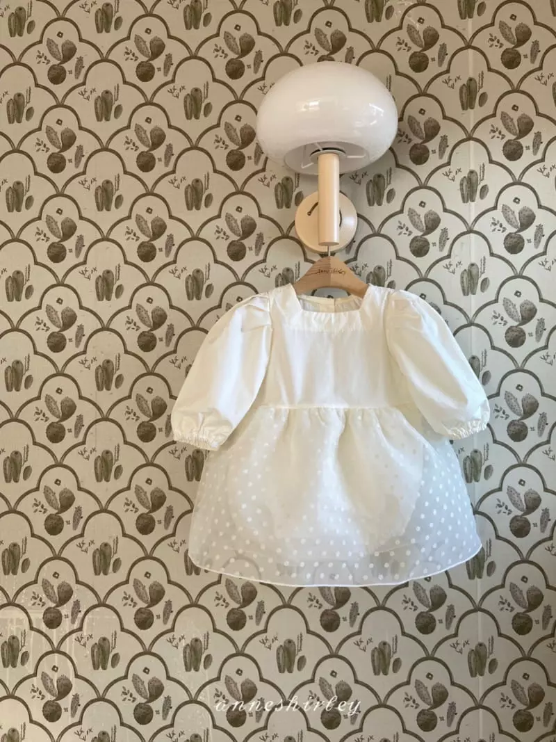 Anne Shirley - Korean Baby Fashion - #babyootd - Dot Lace Skirt Bodysuit - 12