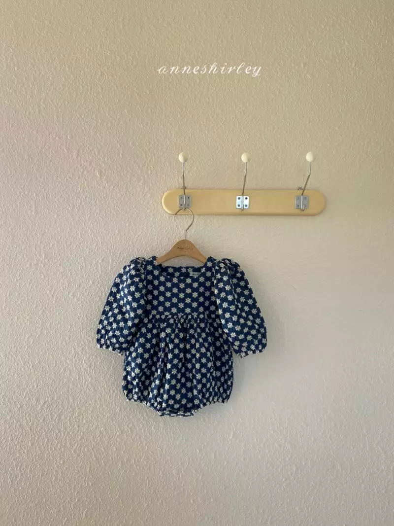 Anne Shirley - Korean Baby Fashion - #babyoutfit - Lace Denim Bodysuit