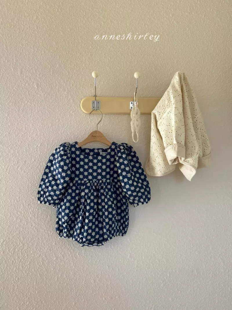 Anne Shirley - Korean Baby Fashion - #babyoutfit - Lace Denim Bodysuit - 2