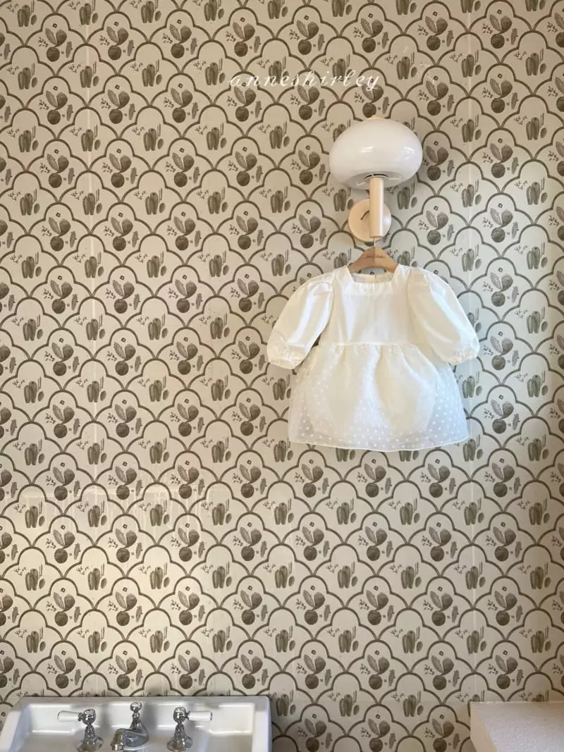 Anne Shirley - Korean Baby Fashion - #onlinebabyboutique - Dot Lace Skirt Bodysuit