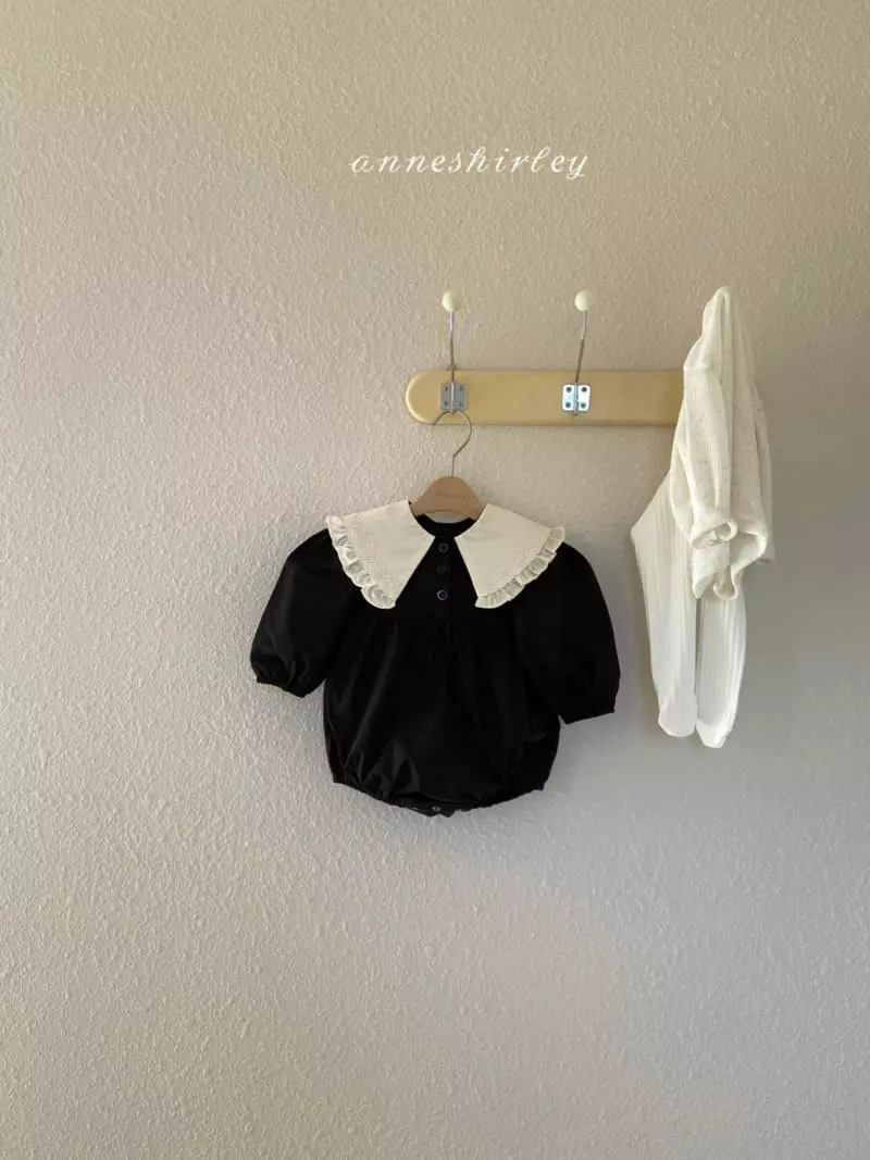 Anne Shirley - Korean Baby Fashion - #onlinebabyshop - Sailor Big Collar Bodysuit