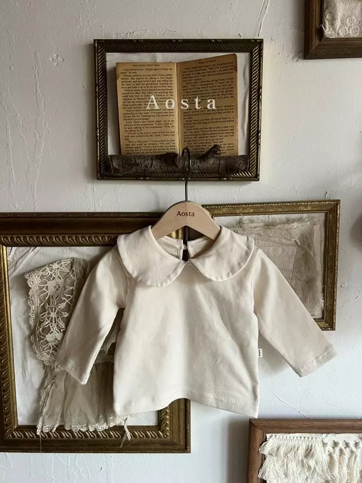 Aosta - Korean Children Fashion - #designkidswear - Circle Collar Tee - 10