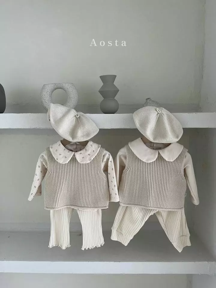 Aosta - Korean Children Fashion - #fashionkids - Circle Collar Tee - 12