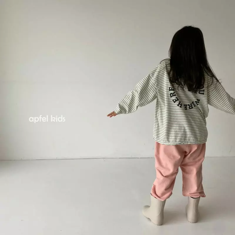 Apfel - Korean Children Fashion - #childofig - You Stripes Tee - 8