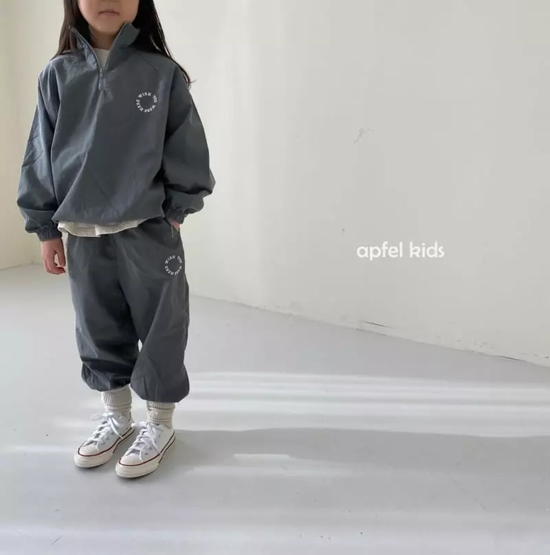 Apfel - Korean Children Fashion - #childrensboutique - Spring Anorak Top Bottom Set - 2