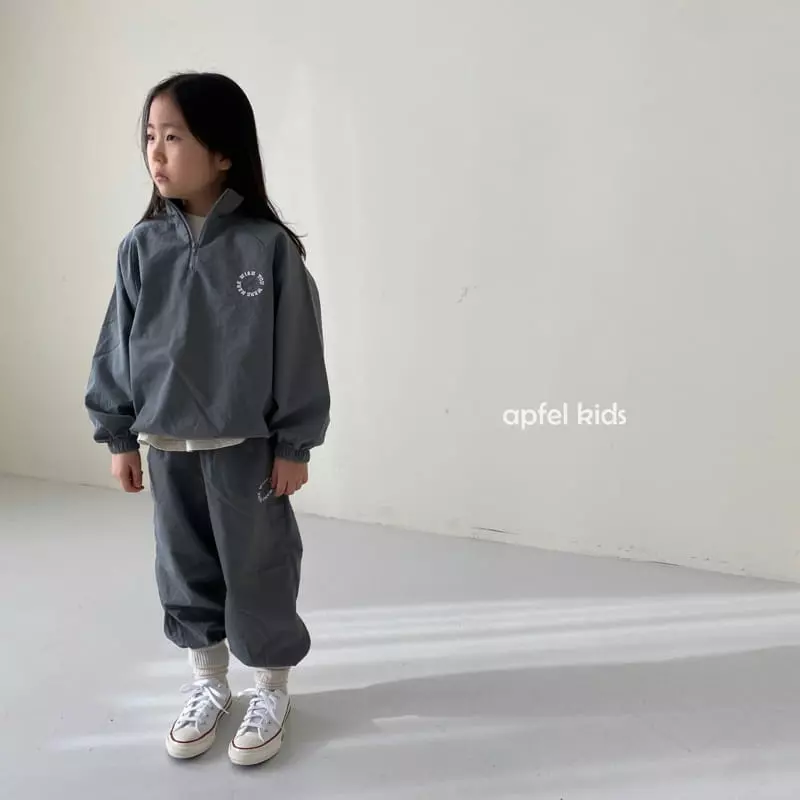 Apfel - Korean Children Fashion - #designkidswear - Spring Anorak Top Bottom Set - 3