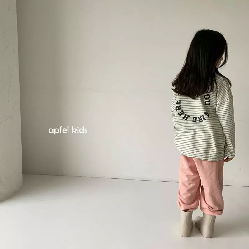 Apfel - Korean Children Fashion - #minifashionista - You Stripes Tee - 3