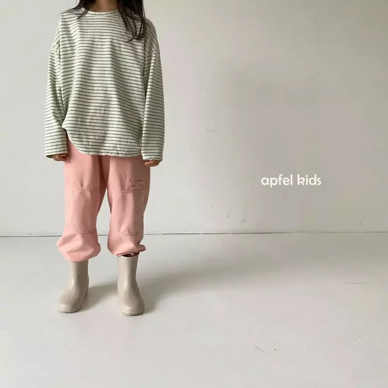 Apfel - Korean Children Fashion - #minifashionista - You Stripes Tee - 4