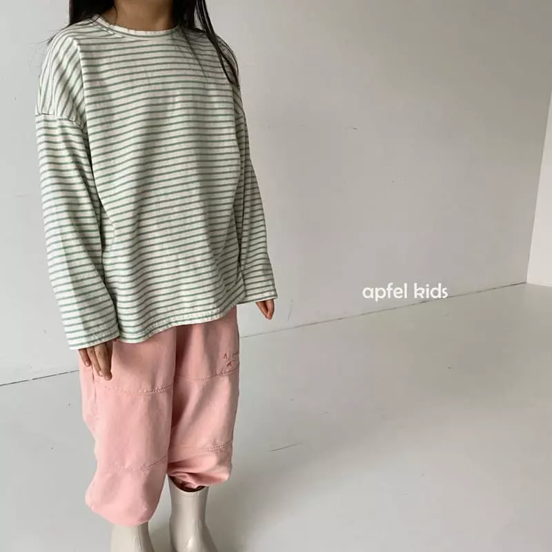 Apfel - Korean Children Fashion - #stylishchildhood - You Stripes Tee - 7