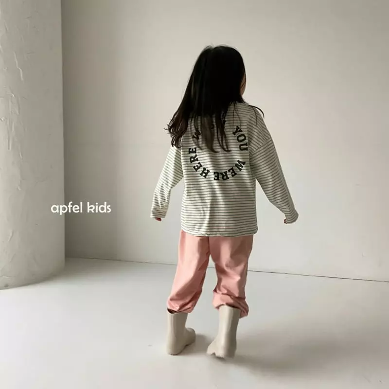 Apfel - Korean Children Fashion - #todddlerfashion - You Stripes Tee - 5