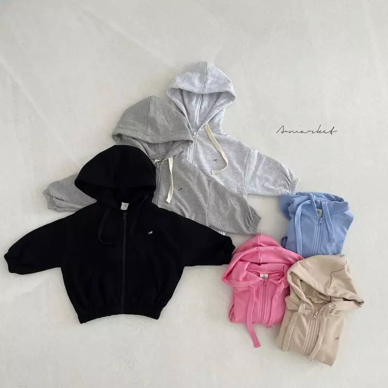 Assist - Korean Children Fashion - #Kfashion4kids - Fleece Hoody Zip-up