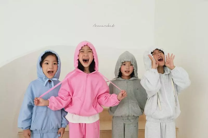Assist - Korean Children Fashion - #childofig - Fleece Hoody Zip-up - 6