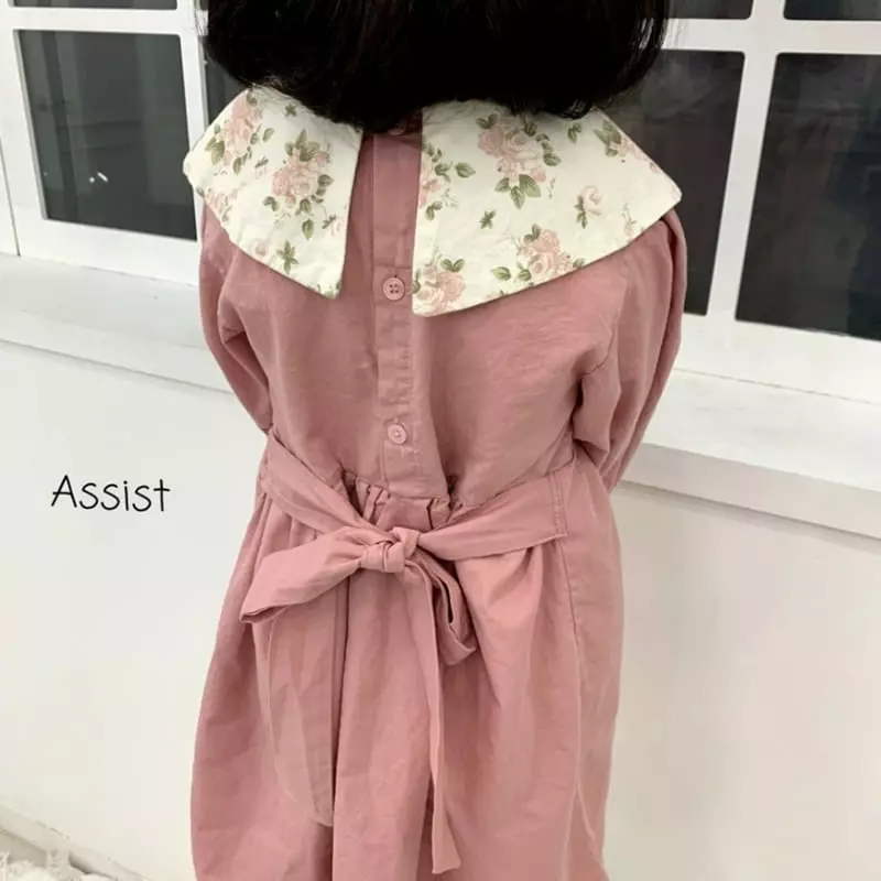 Assist - Korean Children Fashion - #childofig - Rose One-piece - 4