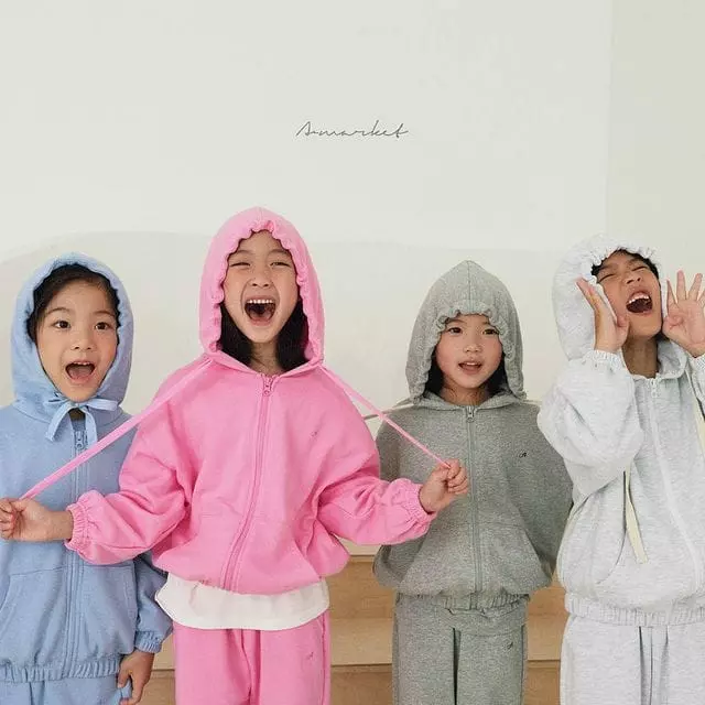 Assist - Korean Children Fashion - #magicofchildhood - Fleece Hoody Zip-up - 4