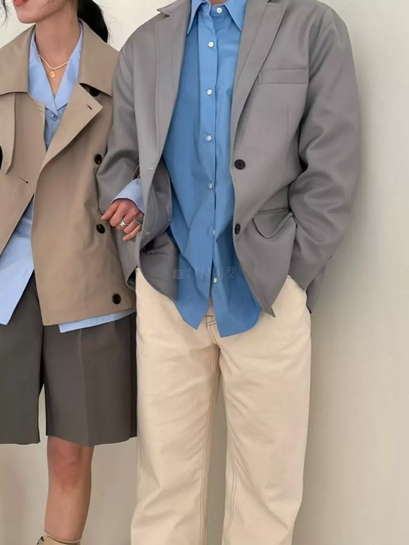 Atmosphere - Korean Women Fashion - #momslook - Short Trench Jacket