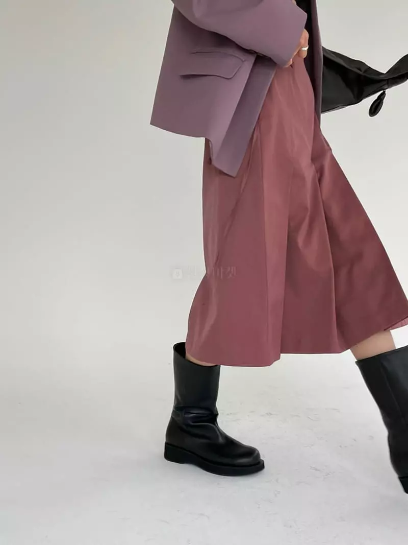 Atmosphere - Korean Women Fashion - #momslook - Rap Wrinkle Skirt - 2