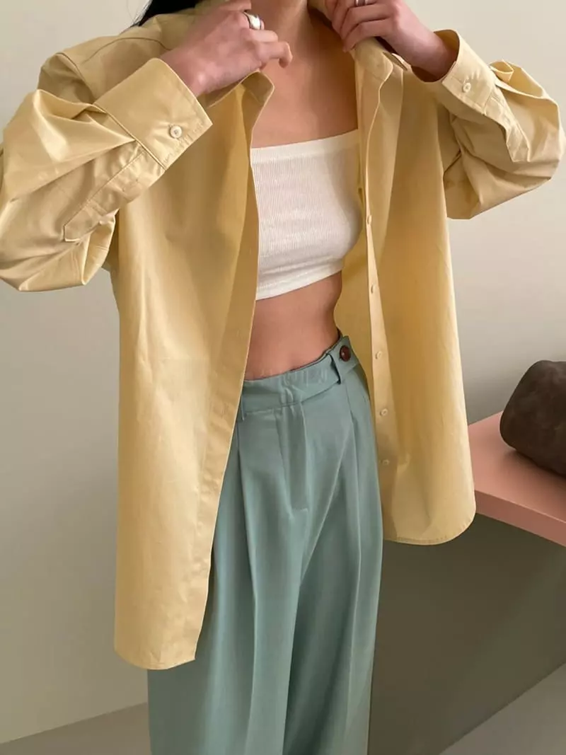 Atmosphere - Korean Women Fashion - #restrostyle - Rick Cotton Shirt - 2