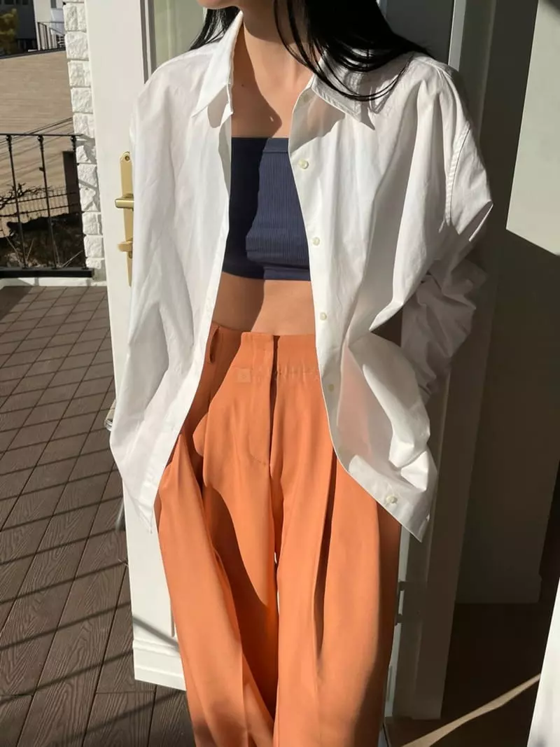Atmosphere - Korean Women Fashion - #romanticstyle - Rick Cotton Shirt - 3
